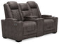 HyllMont PWR REC Loveseat/CON/ADJ HDRST