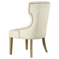 Baney Tufted Upholstered Dining Chair Beige and Rustic Grey