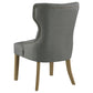 Baney Tufted Upholstered Dining Chair Grey and Rustic Grey