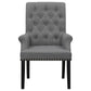 Alana Fabric Upholstered Dining Arm Chair Grey