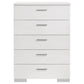 Felicity 6-piece California King Bedroom Set White Gloss