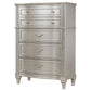 Evangeline 6-drawer Bedroom Chest Silver Oak