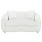 Isabella 3-piece Faux Sheepskin Upholstered Sofa Set Natural