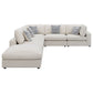 Serene 6-piece Upholstered Modular Sectional Sofa Beige