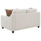 Christine 2-piece Upholstered Sloped Arm Sofa Set Beige