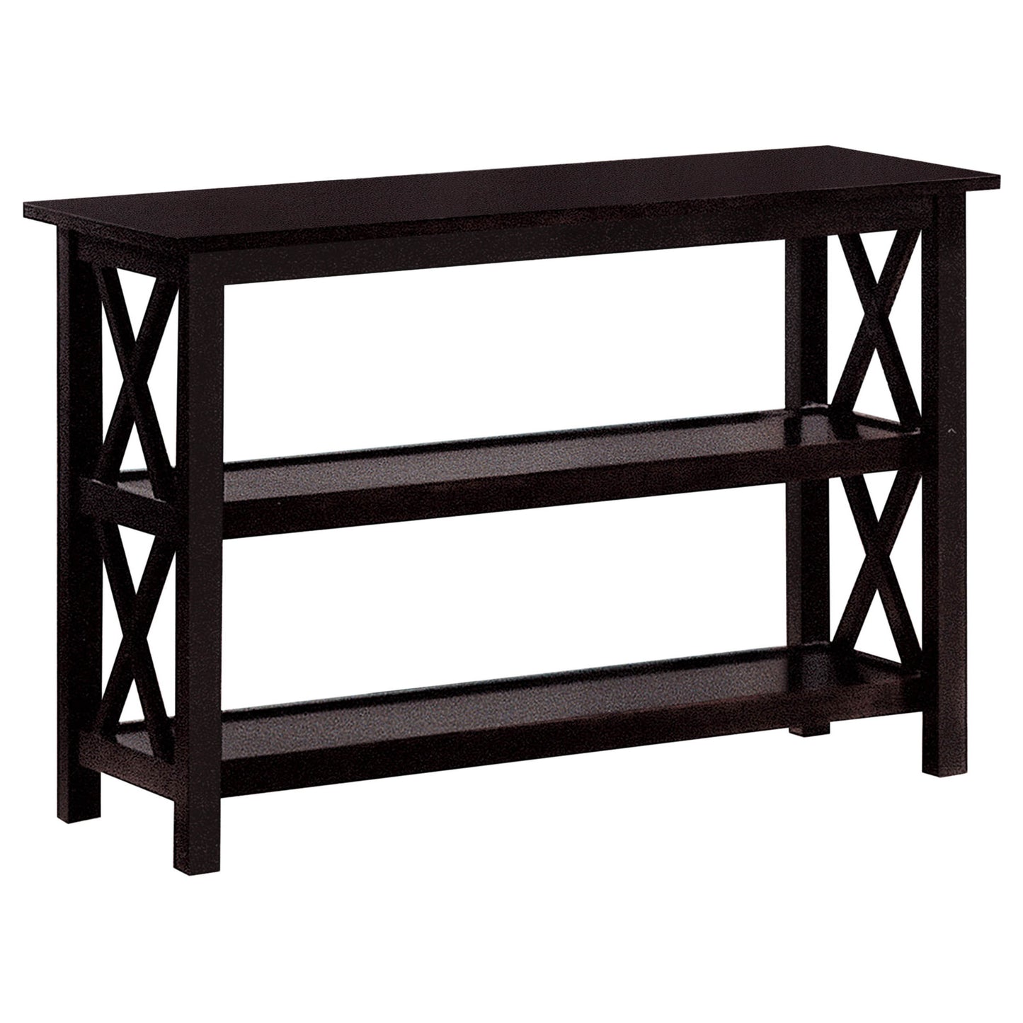 Rachelle 2-shelf Wood Entryway Console Table Deep Merlot