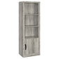 Burke 3-shelf Engineered Wood Media Tower Grey Driftwood