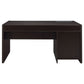 Halston 60-inch 3-drawer Office Computer Desk Cappuccino