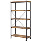 Analiese 63-inch 4-shelf Bookshelf Rustic Nutmeg