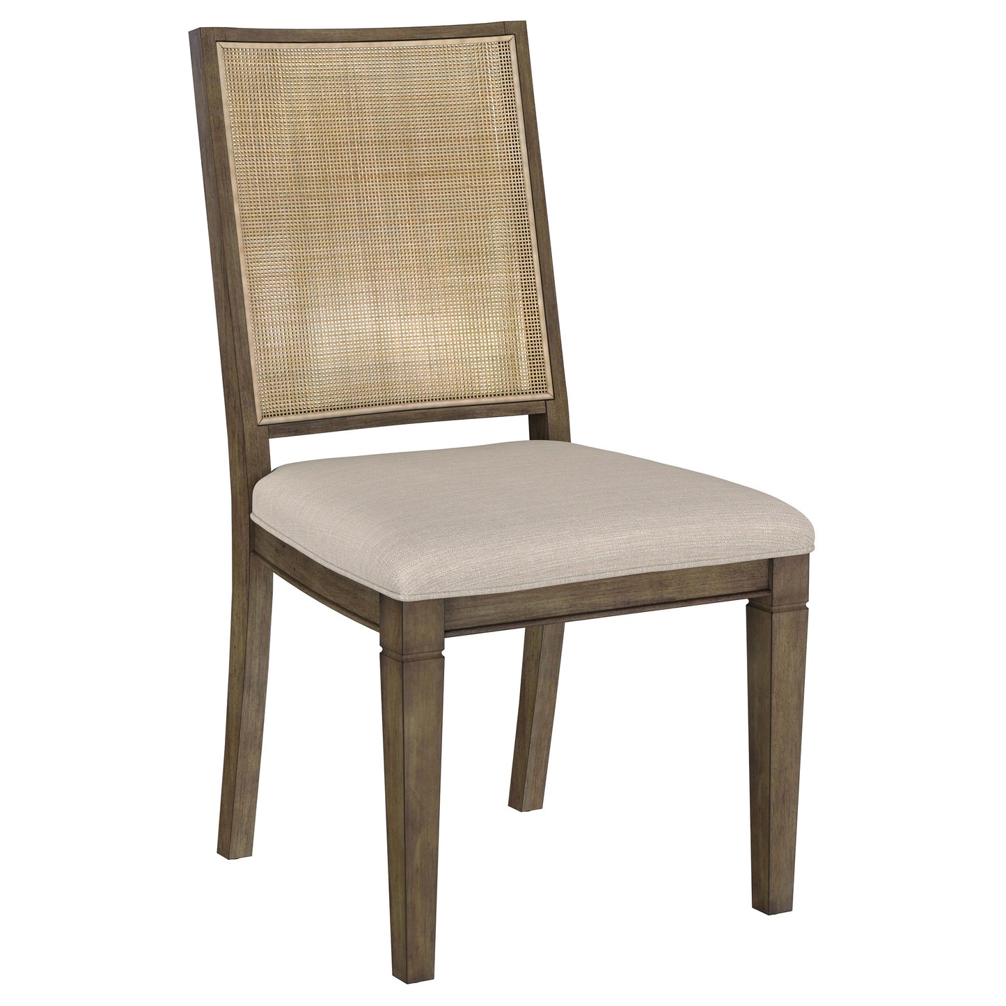 Matisse Woven Rattan Back Dining Side Chair Brown (Set of 2)