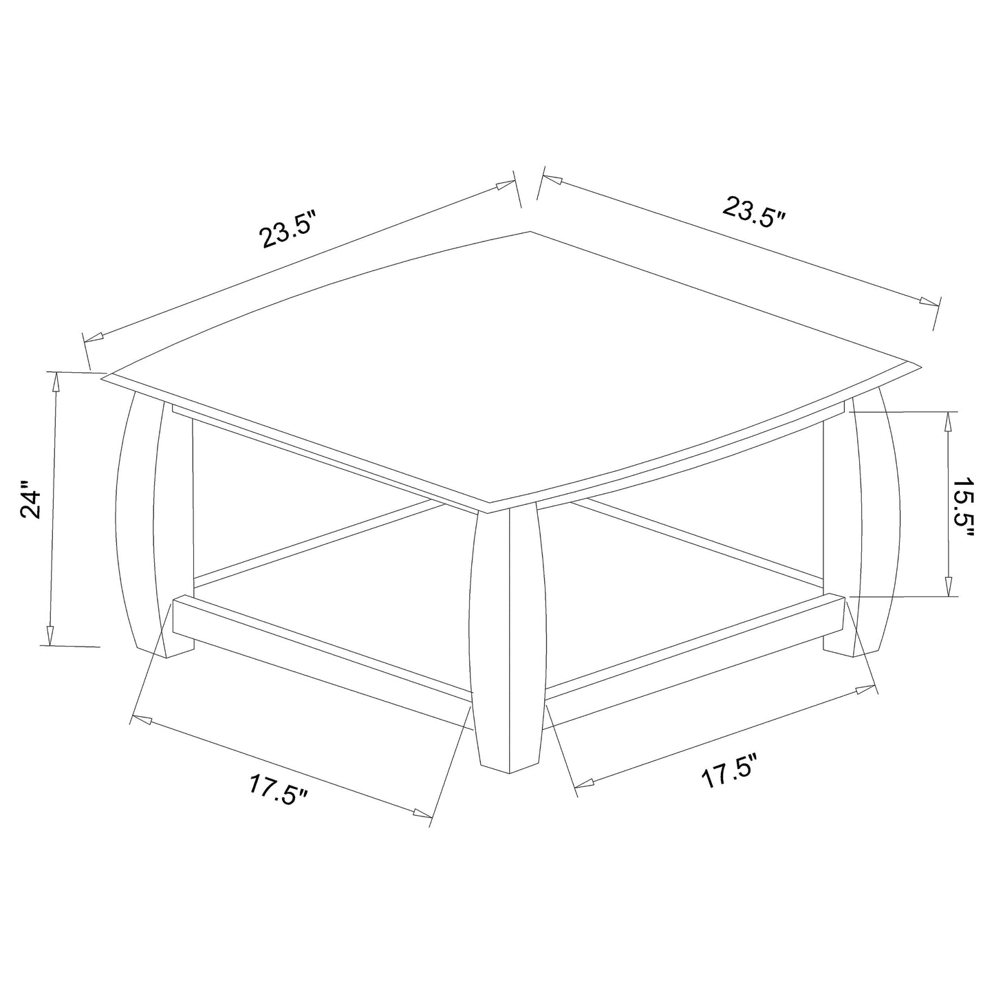 Dixon 3-piece Rectangular Wood Coffee Table Set Espresso