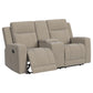 Brentwood 2-piece Upholstered Reclining Sofa Set Taupe