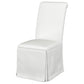 Shawna Upholstered Skirted Dining Chair White (Set of 2)