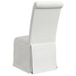 Shawna Upholstered Skirted Dining Chair White (Set of 2)