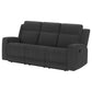 Brentwood Upholstered Motion Reclining Sofa Dark Charcoal