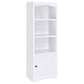 Laughlin 3-shelf Engineered Wood Media Tower White