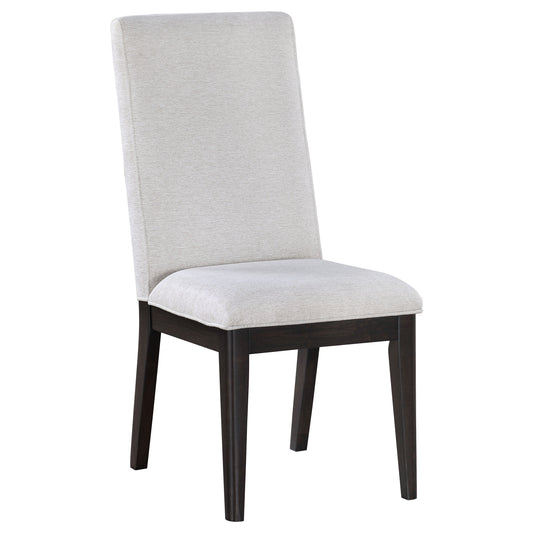 Hathaway Upholstered Dining Side Chair Cream (Set of 2)