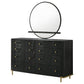 Arini 8-drawer Dresser with Mirror Black