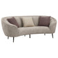 Ellorie 2-piece Upholstered Curved Sofa Set Beige