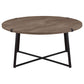 Marcus Round Engineered Wood Coffee Table Grey