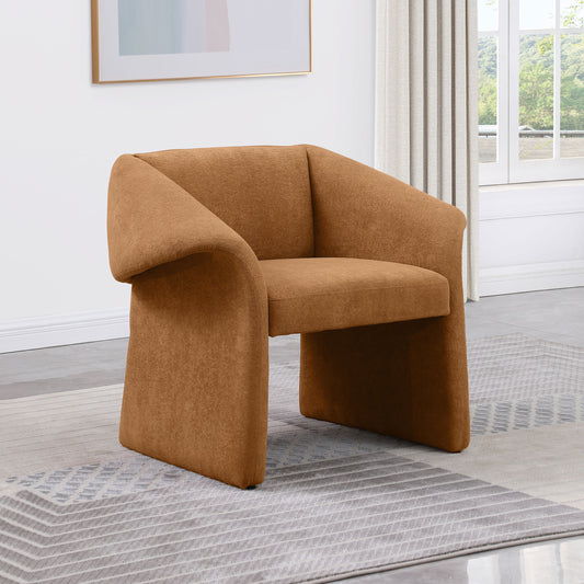 Ramsey Upholstered Sloped Arm Accent Chair Honey