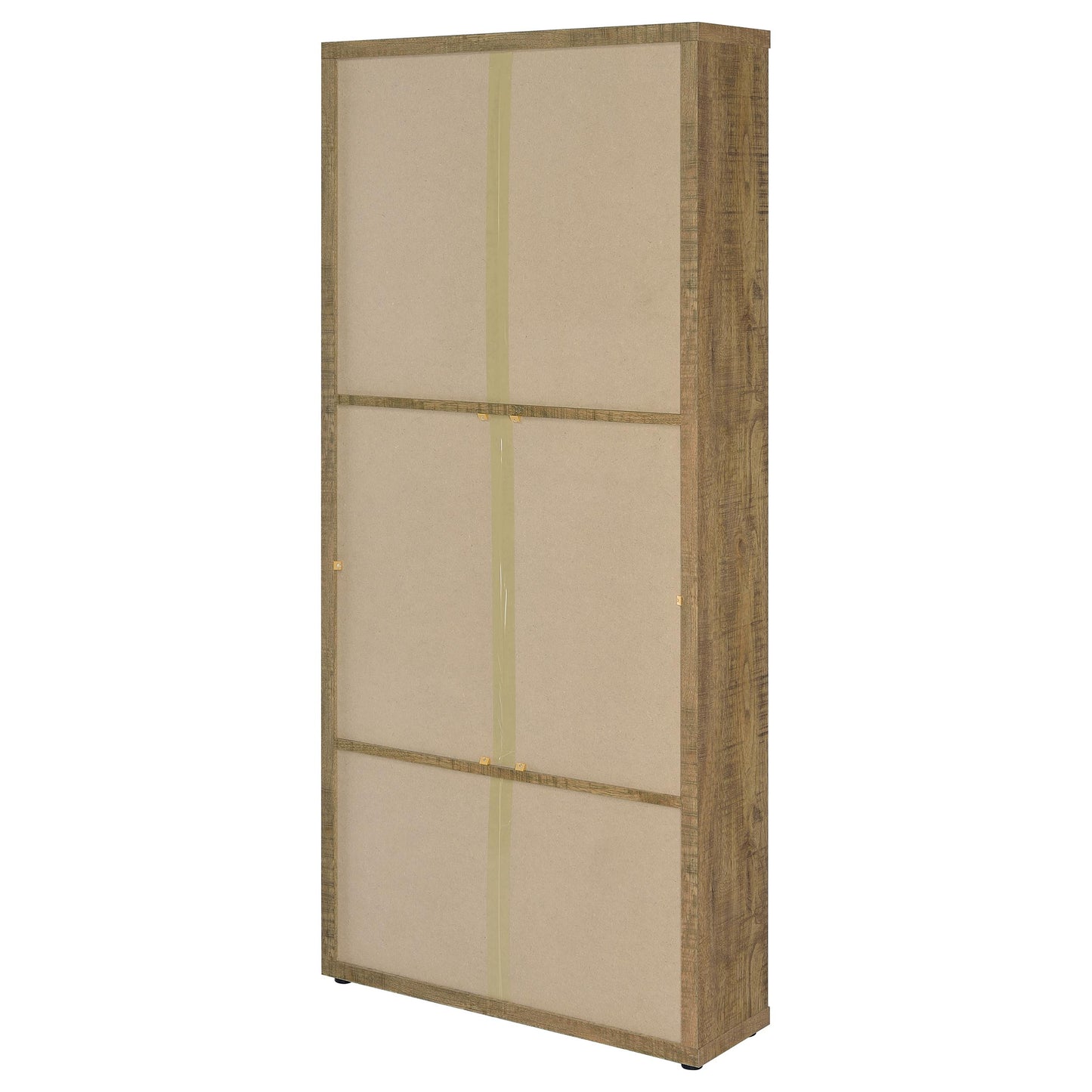 Hawthorne 4-shelf Glass Door Tall Cabinet with Drawers Mango