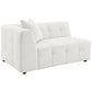 Everly Boucle Upholstered Extra Long Sofa Off White