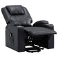 Armstrong Upholstered Power Lift Massage Recliner Black