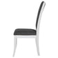 Judd Upholstered Dining Side Chair Pearl White (Set of 2)