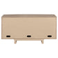Kailani 4-door Cane Sideboard Buffet Cabinet Beige Oak