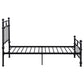 Novak 48-inch Metal Twin Open Frame Bed Matte Black