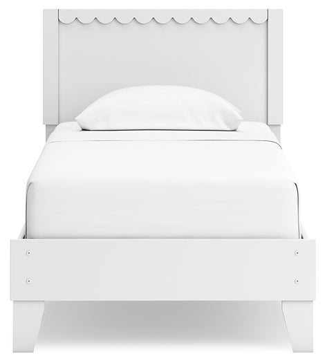 Ashley Express - Hallityn Twin Panel Platform Bed with Nightstand