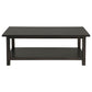 Payne Wood Coffee Table with Shelf Java