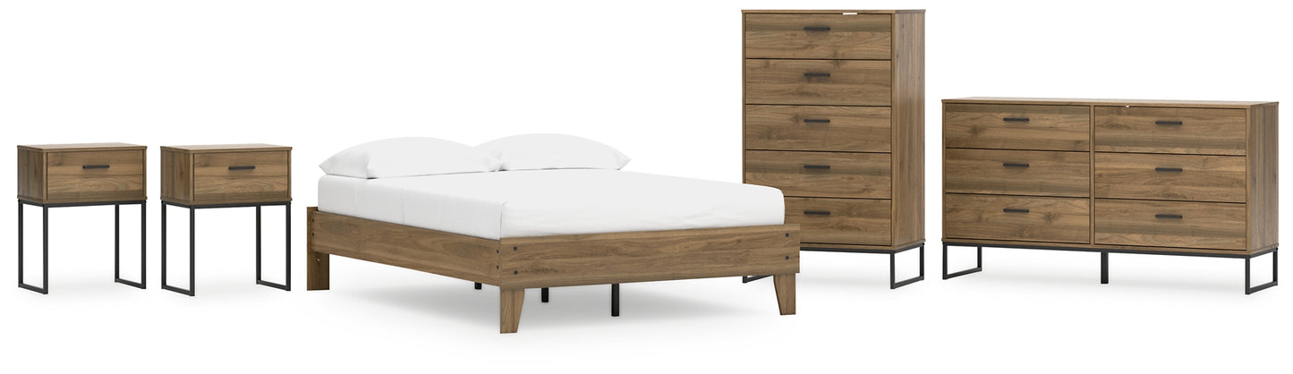 Ashley Express - Deanlow Full Platform Bed with Dresser, Chest and 2 Nightstands