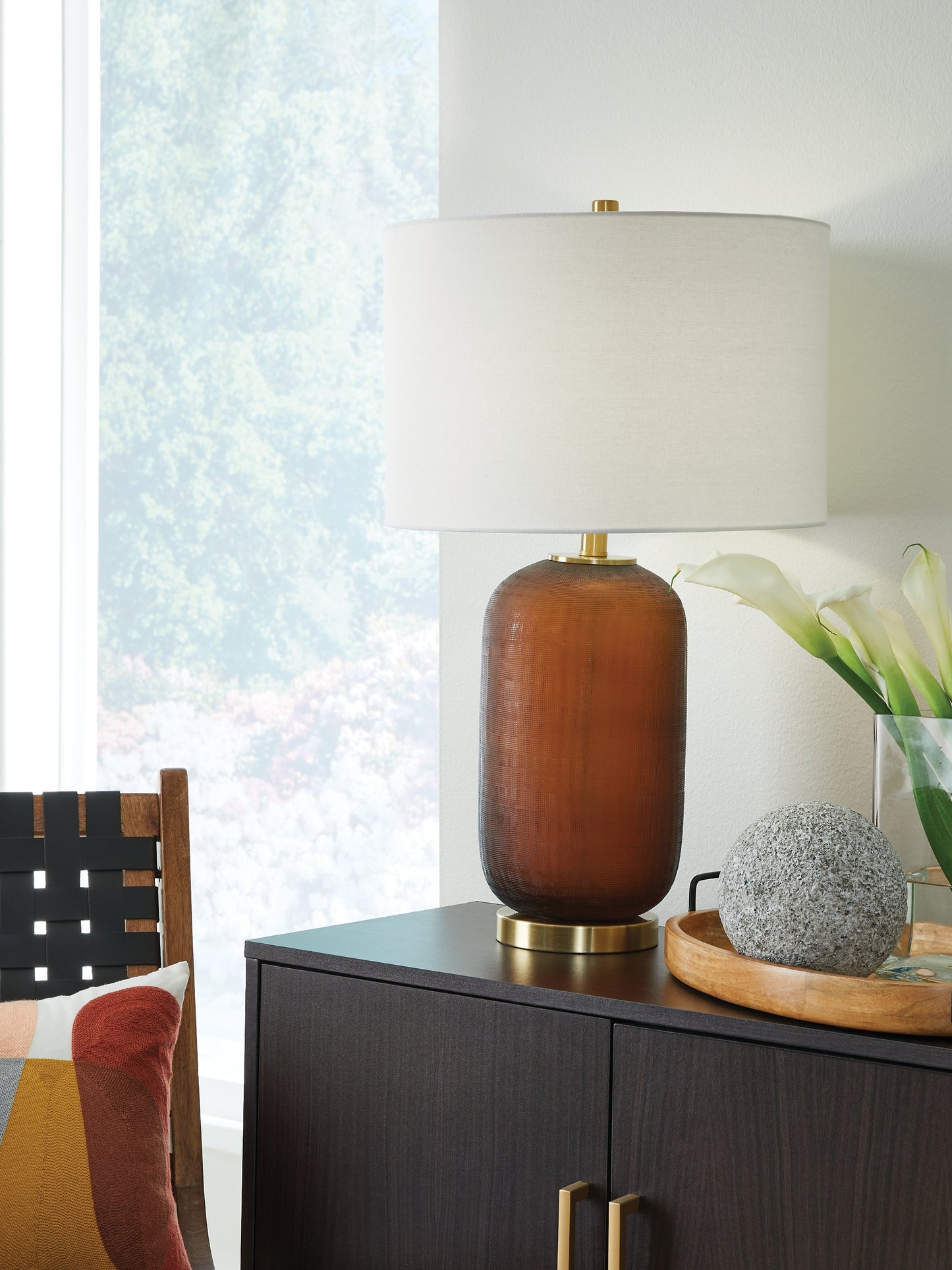 Ashley Express - Farberman Glass Table Lamp (1/CN)