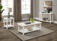 Payne Wood Coffee Table with Shelf White