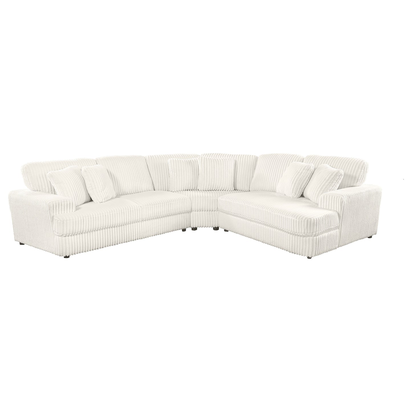 Emberson 3-piece Upholstered Modular Sectional Sofa Ivory