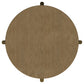 Arini Round End Side Table With Storage Shelf Sand Wash