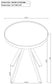 Briggs 2-piece Round Coffee and End Table Set White
