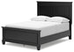 Lanolee Full Panel Bed with Mirrored Dresser and Nightstand