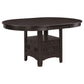 Lavon Oval 60-inch Extension Leaf Dining Table Espresso