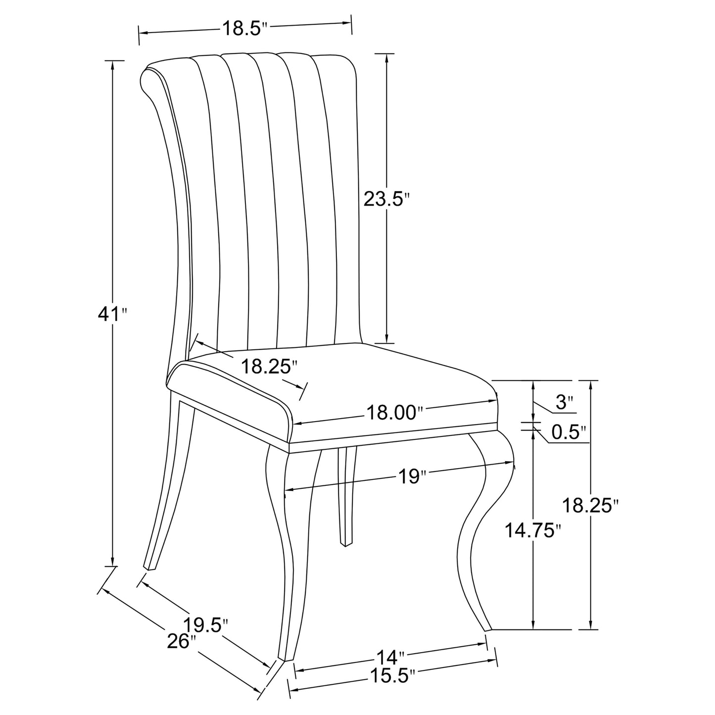 Betty Velvet Upholstered Dining Side Chair Grey (Set of 4)