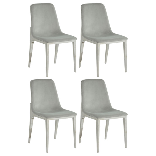 Irene Upholstered Dining Side Chair Light Grey (Set of 4)