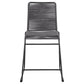 Jerome Woven Rope Metal Counter Chair Charcoal (Set of 2)