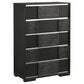 Blacktoft 5-drawer Bedroom Chest Black