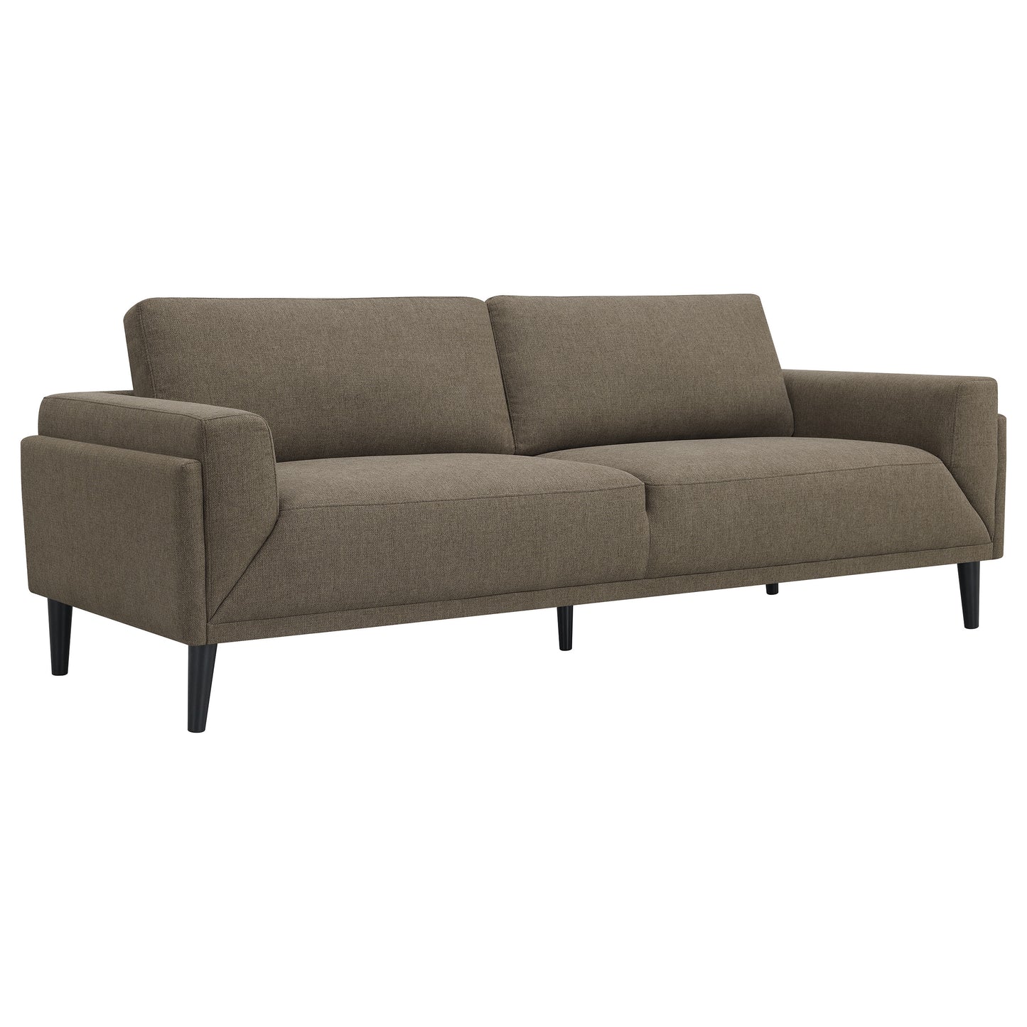 Rilynn Upholstered Track Arm Sofa Brown