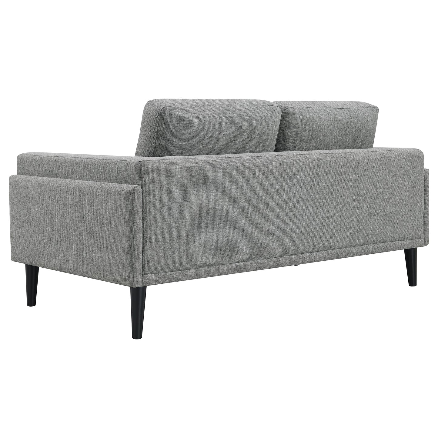 Rilynn 2-piece Upholstered Track Arm Sofa Set Grey