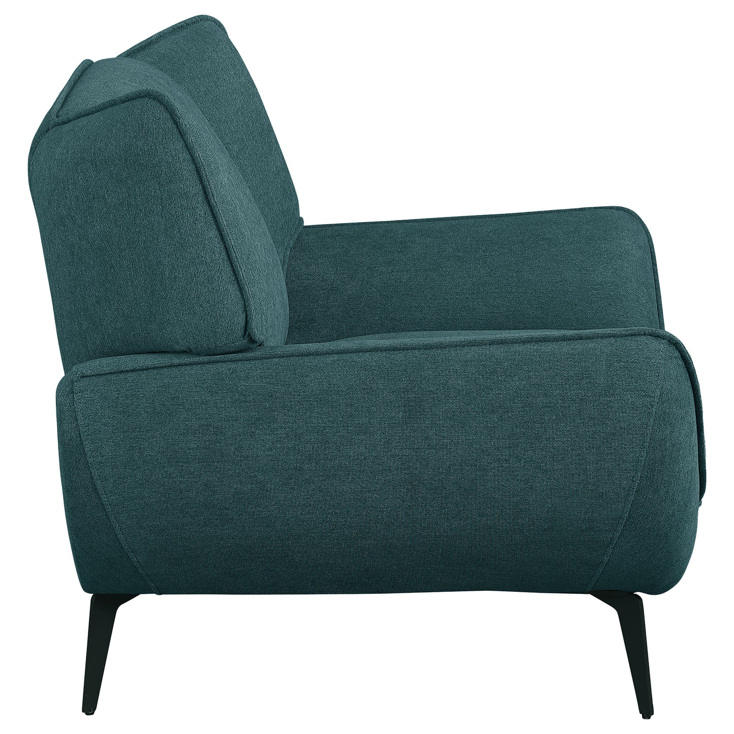 Acton Upholstered Flared Arm Accent Chair Teal Blue