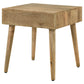 Zabel 1-drawer Square Mango Wood Side End Table Natural