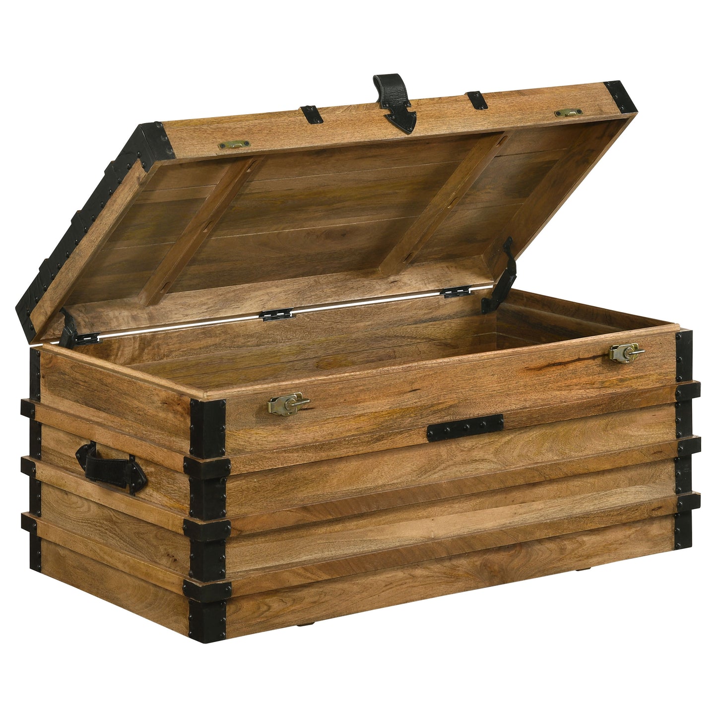 Simmons Wood Storage Trunk Natural and Black